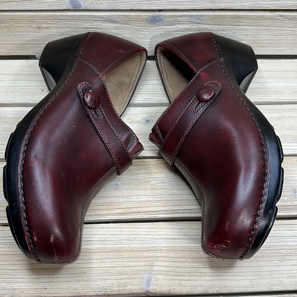 Dansko Burgundy Solstice Cordovan Clogs Size 41 - Picture 4 of 11